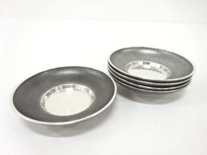 本錫　茶托　5客揃